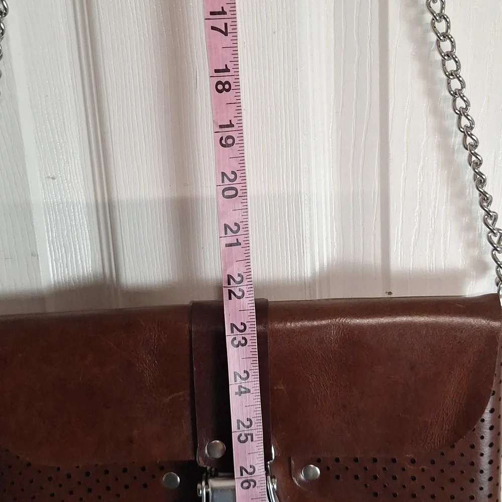 Handtasche Vintage Leather Crossbody Bag - Picture 7 of 11